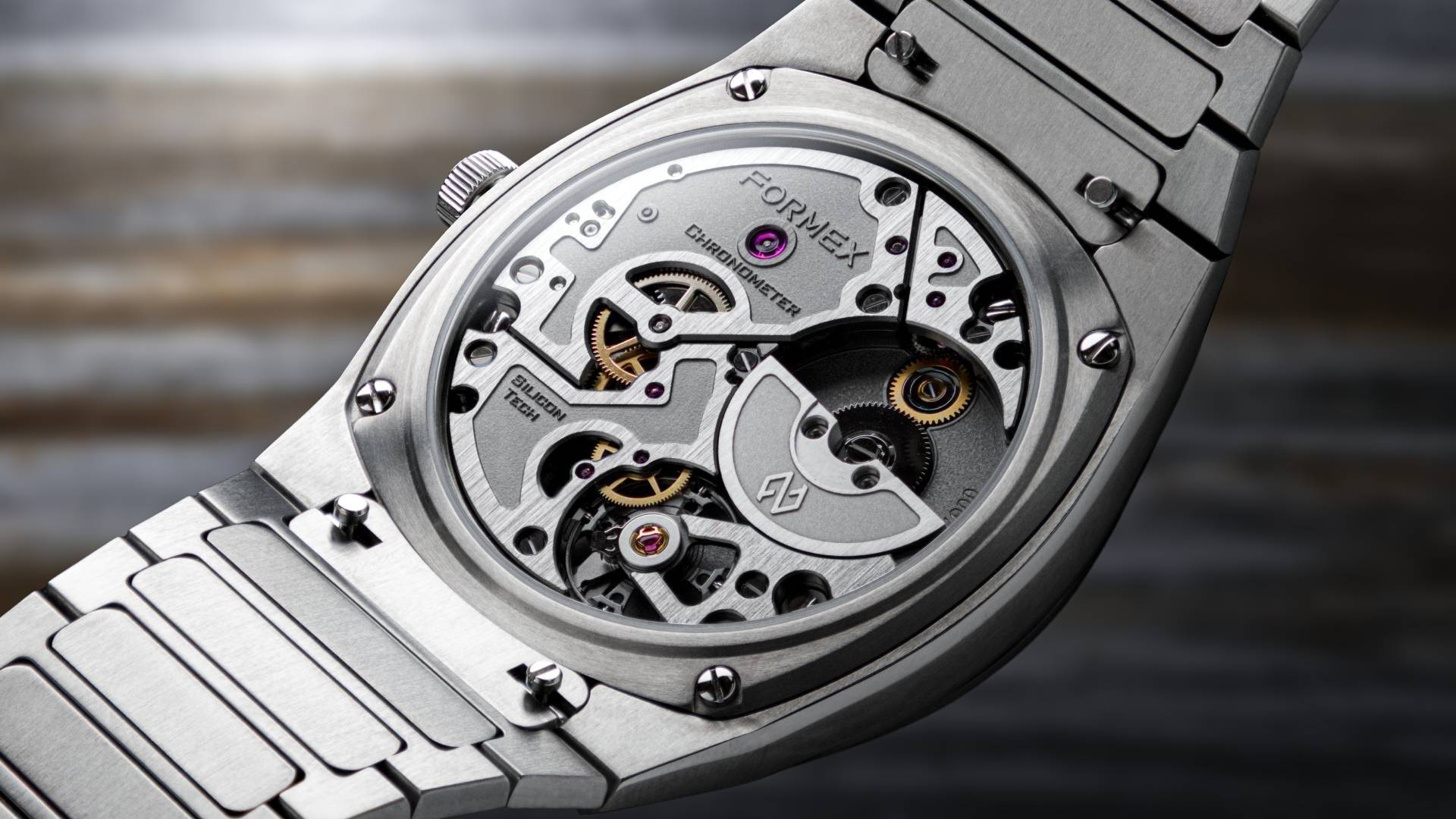 Formex ARIA FX01 movement — caseback view