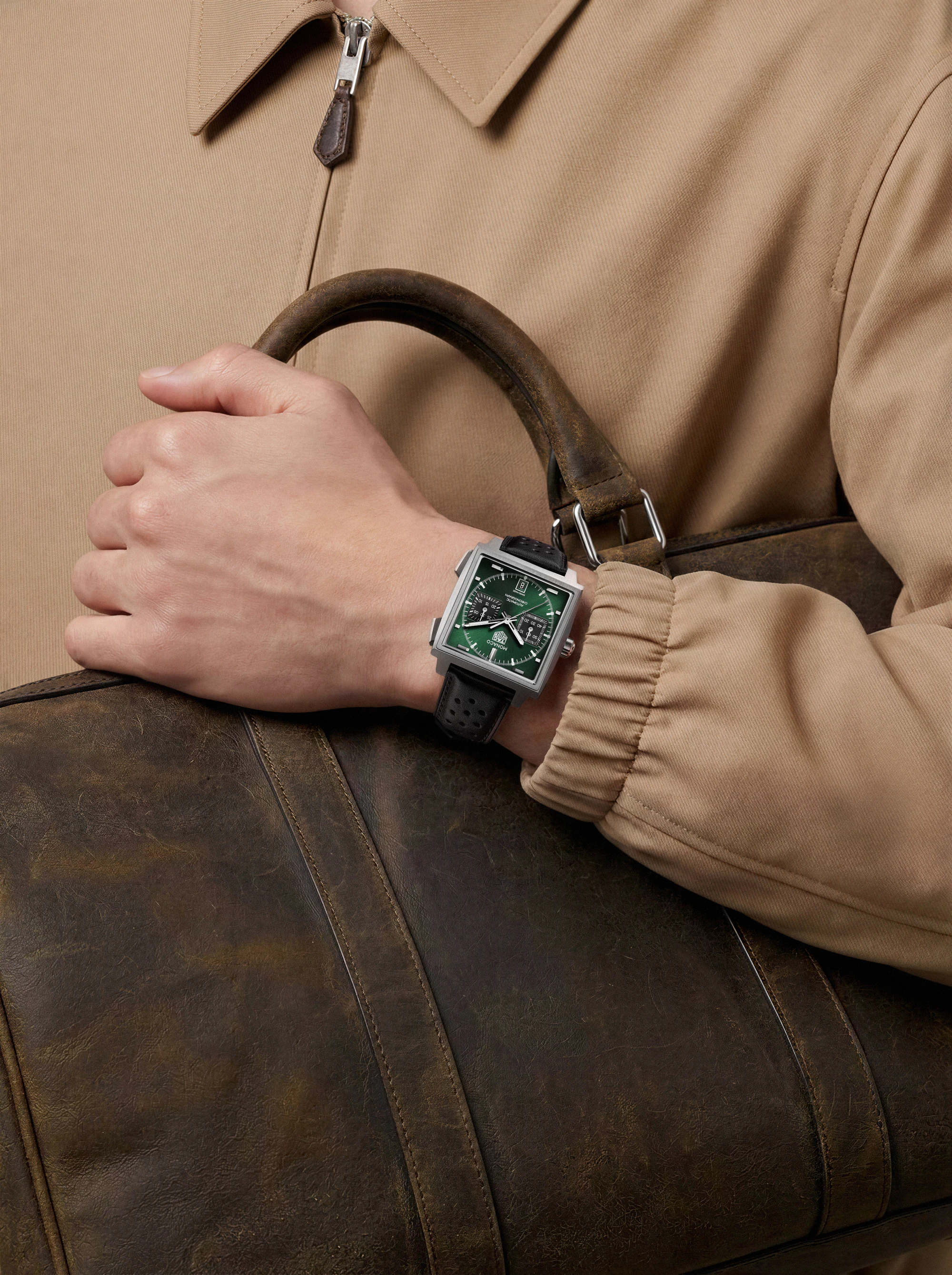 TAG Heuer Monaco Titanium — wrist shot