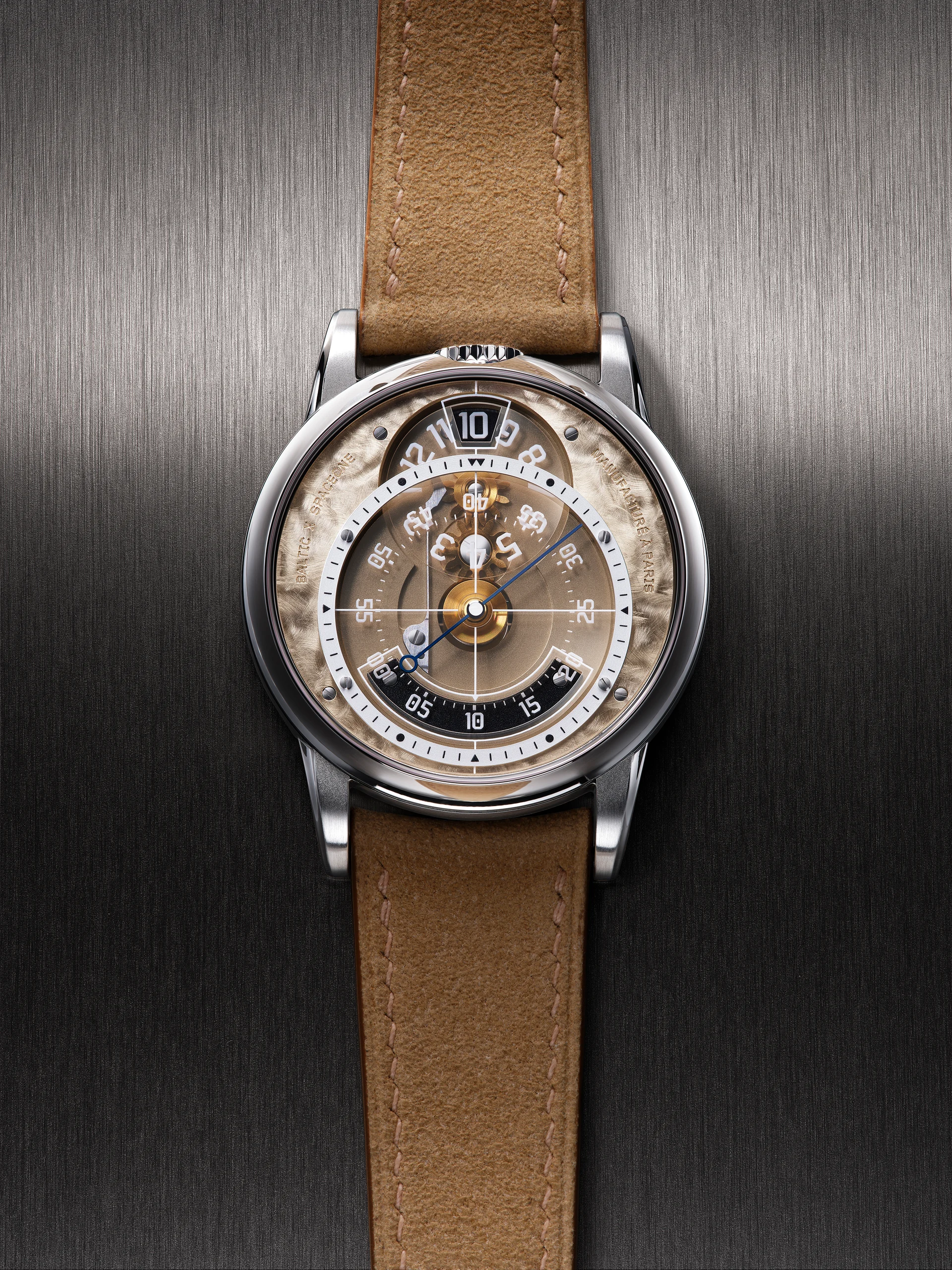 Baltic x SpaceOne Seconde Majeure — close-up of jumping hour mechanism