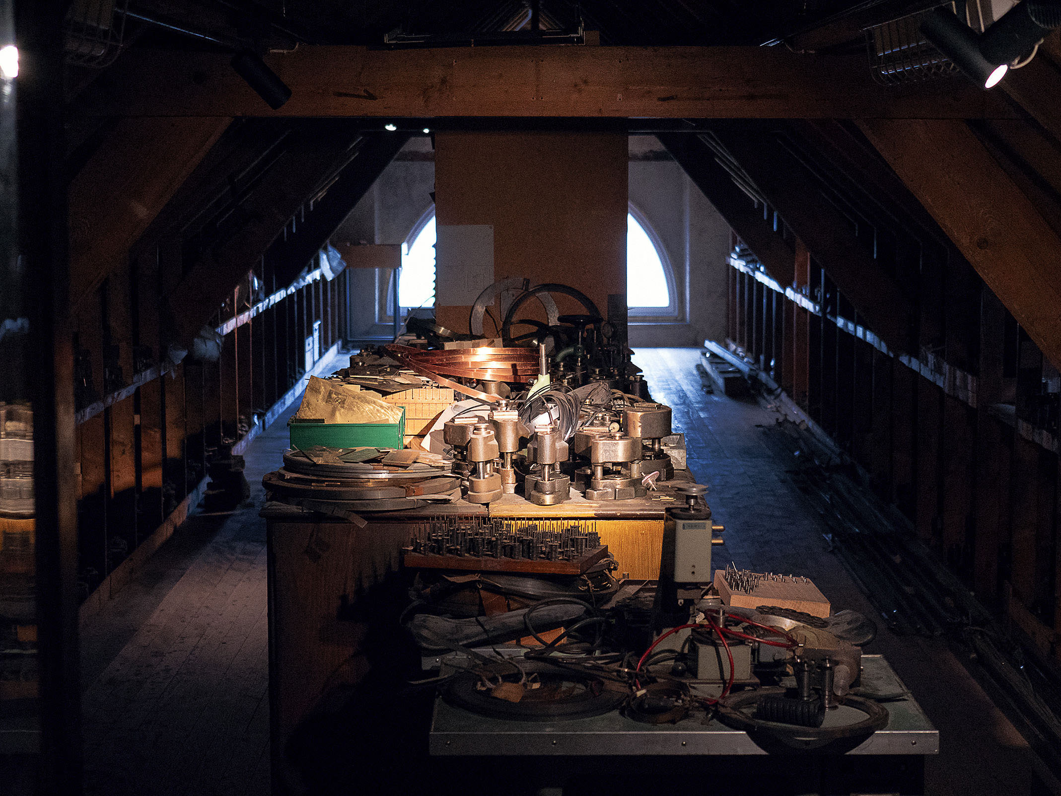 The walled-off Zenith attic where the El Primero tooling was hidden