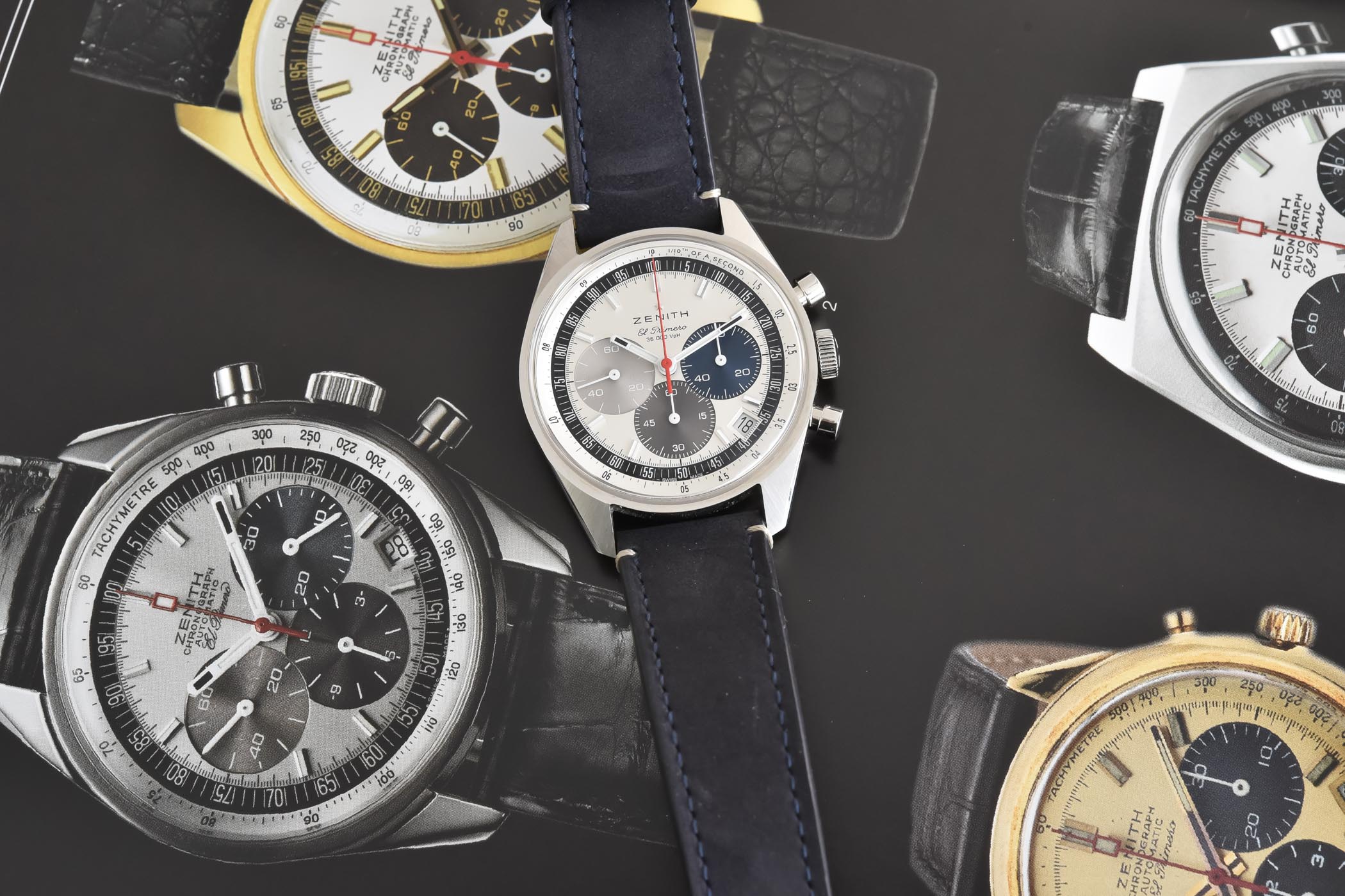 Zenith Chronomaster Original 38mm with the classic tricolor El Primero dial