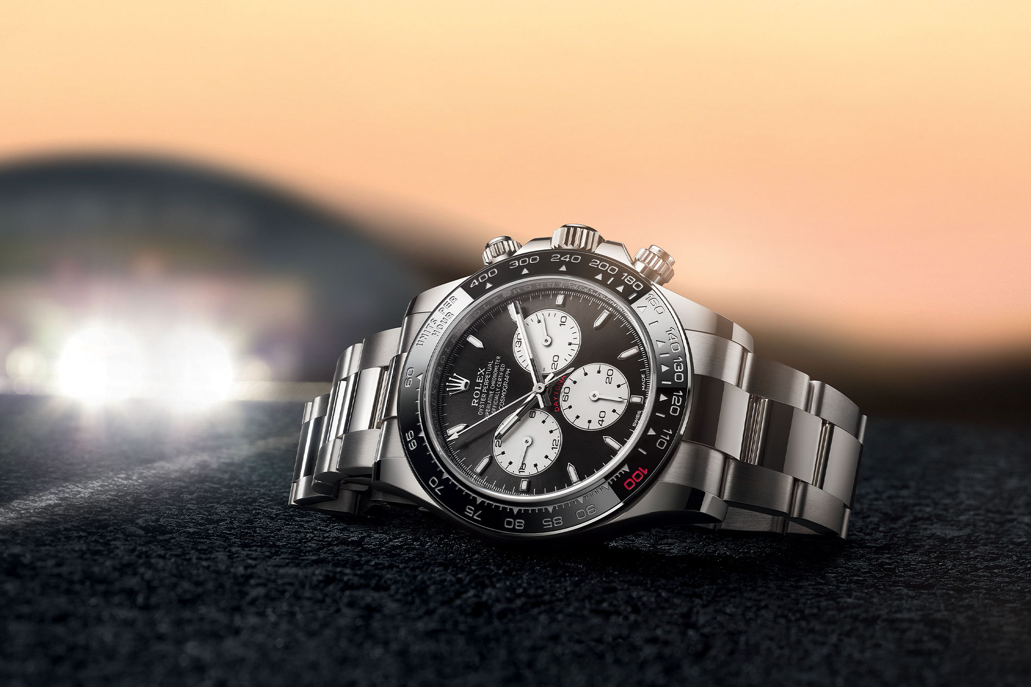 Rolex Daytona 126529LN Le Mans in white gold with reverse-panda Paul Newman dial